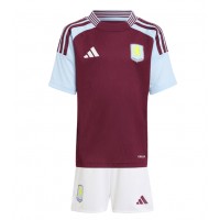 Camiseta Aston Villa Primera Equipación Replica 2024-25 para niños mangas cortas (+ Pantalones cortos)